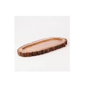 Plateaux de service en bois Meena de qualité supérieure et élégants pour vos tables à manger Plateau rond décoratif en bois - Product Image 2