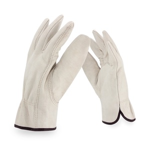 Guantes de conductor de cuero de vaca Guantes de trabajo de seguridad de construcción industrial duraderos para conductores y trabajadores Uso general - Product Image 5
