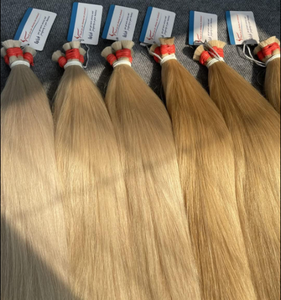Blond Radiant Naturel Lisse Couleur 613 Cheveux Humains Vietnamiens 100% en Vrac Prêts à Expédier Platine Pur Qualité Supérieure Très Soyeux - Product Image 4