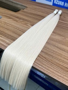 ZURA HAIR VIET NAM Extensions de cheveux humains Remy en vrac, lisses, blondes, pointes pleines, trame simple, cheveux vietnamiens décolorés - Product Image 3
