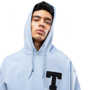 Sudadera con capucha de gran tamaño para hombre más vendida, forro polar grueso transpirable con bordado 3D, ropa de calle con hombros caídos personalizable para invierno - Product Image 2