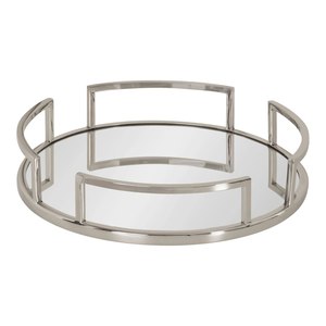 Bandeja Redonda de Aluminio Pulido para Servir Joyas, Cosméticos, Almacenamiento de Artículos de Tocador, Apta para Lavavajillas - Product Image 3
