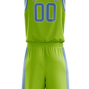 Uniforme de basket-ball personnalisé de haute qualité ensemble nom numéro impression séchage rapide antibactérien grande taille vêtements de sport pour hommes - Product Image 5