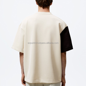 Personalizado 100% algodón de alta calidad más tamaño Oversize cuello redondo pulóver sudadera para hombres diseño de hombro caído - Product Image 2
