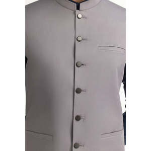 เสื้อกั๊กกันลมผู้ชายทรงเข้ารูป ดีไซน์ทันสมัย ติดกระดุม ผ้าแคนวาส โพลีเอสเตอร์ สำหรับกิจกรรมกลางแจ้ง-รุ่น WC-STY25-009 - Product Image 4