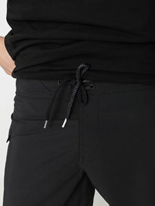 Shorts de plage pour hommes style streetwear été, tissu tricoté nylon/coton, taille élastique, coupe-vent, séchage rapide, imprimé par transfert thermique - Product Image 3