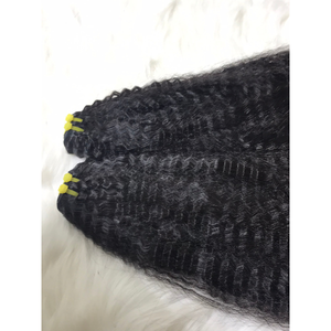 Meilleure qualité 100% naturel vierge vietnamien Remy Machine Double trame SDD luxe crépus droite armure Vietnam pour les femmes noires - Product Image 4