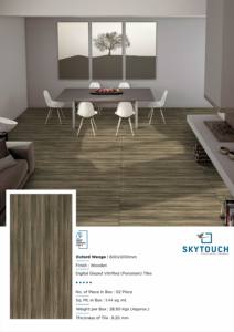 กระเบื้องพอร์ซเลนลายไม้ขนาด600x1200มม. ขัดเงาสำหรับการตกแต่งพื้นที่สไตล์ตรงกับสาร - Product Image 5