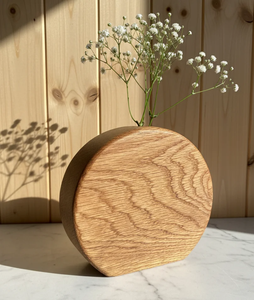 Vase en bois moderne écologique de qualité supérieure, artisanal, décoration de mariage pour le salon et le bureau - Product Image 3