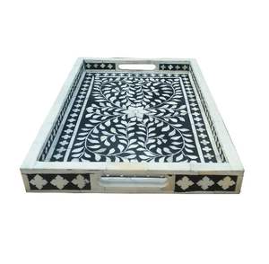 ถาดบริการแบบฝังกระดูกเกรดร้านอาหารตกแต่งและใช้งานได้สำหรับการนำเสนออาหาร - Product Image 4