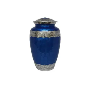 Urna Grande de Aluminio con Efecto Mármol Lila para Cenizas de Mascotas Adultas, Perros, Funerales, Cremaciones, Recuerdo Conmemorativo - Product Image 3