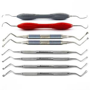 Lucas Premium Kit de chirurgie dentaire manuelle Ensemble de curettes en acier inoxydable pour la chirurgie buccale Instrument approuvé CE - Product Image 1