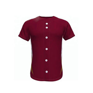 เสื้อเบสบอลผู้ชายดีไซน์ล่าสุดปี 2026 ราคาถูก สีพื้น ขนาดสั่งทำได้ พิมพ์ลายแบบซับลิเมชั่น - Product Image 1