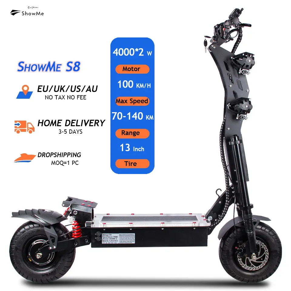 Elektrische Golfkar 8000W 10000W Snelle Scooter 45ah 30ah E Scuter Patinete O Off Road Volwassen Scooter