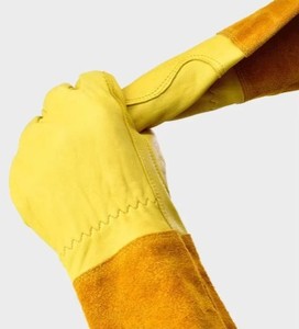 Gants de soudage Tig résistants à la chaleur pour hommes équipement de protection en cuir pour le travail quotidien et la cheminée Tig Mig Tig pour le travail - Product Image 4