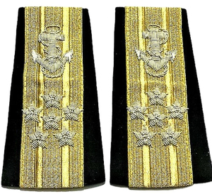 Ensemble d'épaulettes brodées à la main pour hommes Épaulettes tactiques personnalisées Épaulettes uniformes - Product Image 2