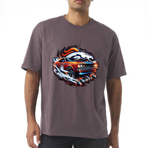 Directo de fábrica al por mayor de algodón con estampado personalizado 180 GSM Drop Shoulder Cool Fit Streetwear camiseta de gran tamaño - Product Image 1