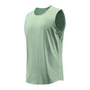 Camiseta sin mangas informal de secado rápido para hombre, chaleco deportivo sin mangas, función de compresión, logotipo personalizado, poliéster, licra, estilo Formal - Product Image 5