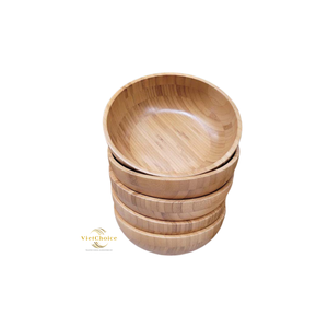 Bol en bambou traditionnel personnalisé, best-seller, vaisselle écologique faite à la main, passe au lave-vaisselle et durable pour la salle à manger à domicile - Product Image 1