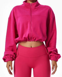 Sweat à capuche pour femmes Color Block Chenille Black Boxy Luxury Kids Plain Hoodies - Product Image 1