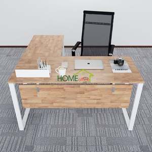 โต๊ะทำงานรูปตัวแอล รุ่น MConcept HBMC017 สไตล์มินิมอลร่วมสมัย ขนาด 140x140 ซม. พร้อมขาเหล็กประกอบสำเร็จ สำหรับใช้ในสำนักงานหรือห้องนอน - Product Image 2