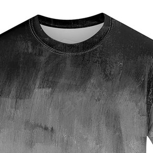 T-shirts surdimensionnés à manches longues personnalisables de haute qualité pour hommes Summer Fitness 100% coton biologique respirant séchage rapide - Product Image 6