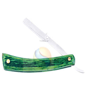 มีดโกนหนวดตรงแบบมืออาชีพสีดำสุดหรู  ทำจากสแตนเลส  เครื่องมือโกนหนวดสำหรับช่างตัดผม  มีดโกนหนวดตรงสแตนเลสสำหรับผู้ชายระดับพรีเมียม - Product Image 2