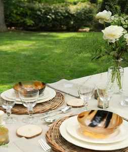 Bols en céramique polis de style européen de très haute qualité pour les fêtes, utilisation à domicile, compatibles lave-vaisselle, écologiques par F S INTERNATIONAL - Product Image 1