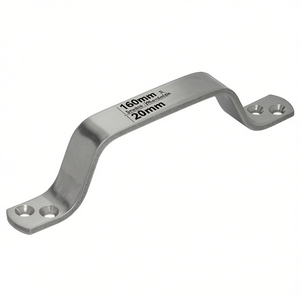 Foreman Stainless Steel Drawer Organizer with 4 Holes Handle Length 160mm Width 20mm - Product Image 3