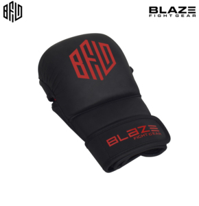 Matt đen 7Oz Găng Tay MMA cho đào tạo sparring vật lộn đấm bốc Muay Thái đấm Túi UFC Kickboxing võ thuật găng tay - Product Image 3