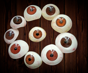 Juego de tonos marrones de fabricación SS, 10 Uds., ojos protésicos antiguos, soporte OEM personalizable para suministros de laboratorio de mezcla artificial humana - Product Image 3