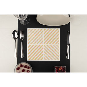 Servilletas con Estampado Diagonal Peach 40x40cm Bambulux Eco B2B - Product Image 1