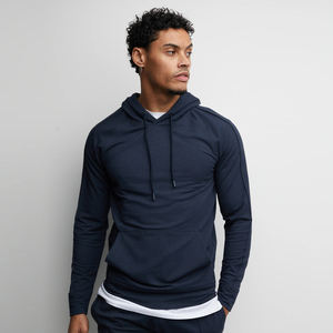 Sudadera con capucha Lisa para hombre y mujer, de algodón, con Logo personalizado, Unisex, venta al por mayor - Product Image 4