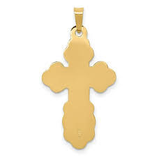 Colgante de Cruz de Metal chapado en oro de diseño antiguo, collar ortodoxo religioso de calidad, regalo de Navidad económico - Product Image 3