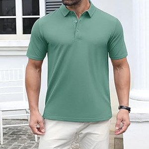 Polo respirant en coton pour homme, coupe ajustée, classique, décontracté, couleur unie, par Dress Sports - Product Image 4