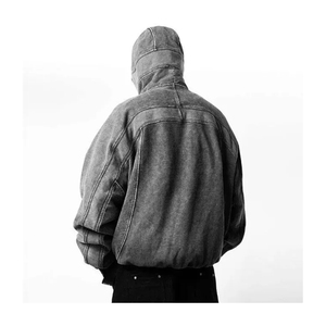 เสื้อฮู้ดกรดล้างจากโรงงานปากีสถานสําหรับบุรุษ - Product Image 4