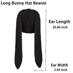Bonnet en tricot doux unisexe, chaud et extensible, parfait pour les voyages quotidiens, hiver, style de rue - Product Image 2