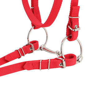 Porte-bride de cheval en métal et cuir de style selle anglaise personnalisable OEM, avec logo privé et licols - Product Image 3