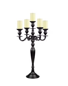 Ornate <b>Candelabra</b> Available in <b>BLACK</b> and Gold Ideal for Weddings Formal Events and Home Decor Centerpiece Best Trending Product - Product Image 1