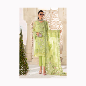 2024 nouvelle mode haute qualité broderie Salwar Kameez longue robe en soie dames Lehenga ODM vente en gros vêtements indiens et pakistanais - Product Image 4