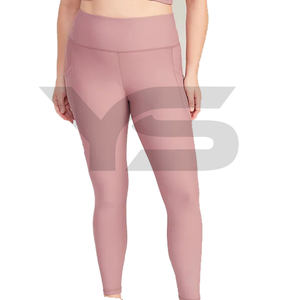 Offre Spéciale femmes taille haute collants de gymnastique pantalons de Yoga Leggings pantalon cordon poches latérales motif solide vêtements de plein air adultes - Product Image 6