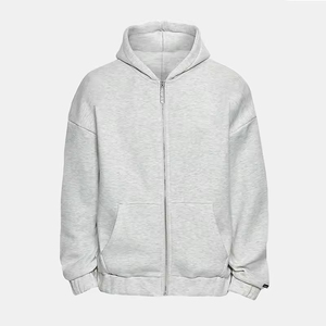 เสื้อฮู้ดมีซิปมีฮู้ดเสื้อผ้าแนวสตรีทเสื้อมีฮู้ดผ้าฝ้ายเฮฟวี่เวทกำหนดโลโก้ได้เอง2025 - Product Image 3