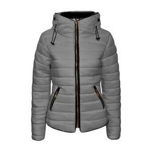 ¡Novedad de 2025! Chaqueta acolchada suave de alta calidad para mujer, ropa de invierno personalizada con cuello levantado, uso informal al por mayor - Product Image 3
