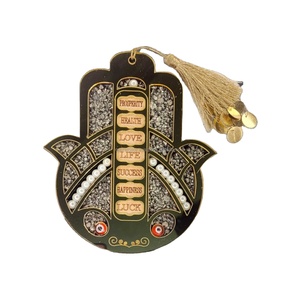 ฮัมซาชิปคริสตัลรักษาด้วยมือที่มีคุณภาพระดับพรีเมี่ยมเพื่อดึงดูดความมั่งคั่งของตกแต่งผนังพลอยที่แขวนติดผนัง - Product Image 1