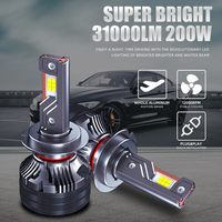 Phares de voiture 4300K Système d'éclairage automatique haute puissance 200W H7 Luces Para Autos H4 Led Light