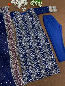 ชุดเดรสอินเดียปักเลื่อมแฟนซีจากนักออกแบบล่าสุดชุดเดรสเคอร์ต้าสไตล์ปากีสถานคุณภาพสูง salwar kameez lehenga choli - Product Image 2