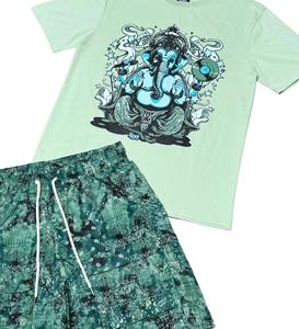 Vente en gros de shorts d'été pour hommes de haute qualité T-shirt imprimé personnalisé respirant Shorts sublimés Nouvelle arrivée Ensembles pour adultes - Product Image 2