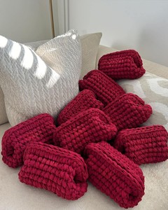 2025 nóng nhất bán hỗn hợp màu sắc ngọt ngào 100% bông sợi crocheting handmade ly hợp túi cho mùa hè - Product Image 2