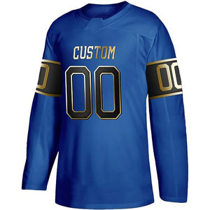 Full Ice Hockey Uniform Kit With <b>Long</b> Sleeve Jersey And Matching <b>Socks</b> Youth Ice Hockey Uniform - Product Image 3