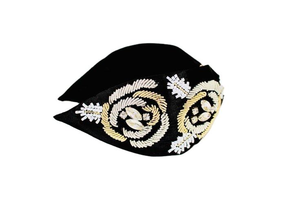 Diadema de Béisbol de Lujo Hecha a Mano de la India, Diseño Lindo con Cuentas, Bordado a Mano y Material de Pedrería - Product Image 4